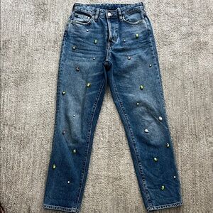 H&M Embellished Blue Jeans size 4